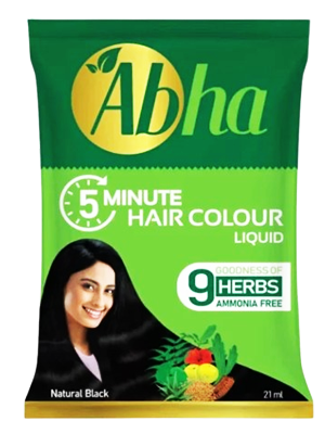 Abha Herbal 5 Min Lqd Black Henna 21ml